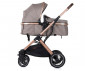 Комбинирана количка с обръщаща се седалка за новородени бебета и деца до 22кг Chipolino Зара, хумус KKZAT02203HU thumb 3
