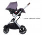 Комбинирана количка с обръщаща се седалка за новородени бебета и деца до 22кг Chipolino Зара, люляк KKZAT02205LL thumb 10