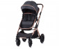 Комбинирана количка с обръщаща се седалка за новородени бебета и деца до 22кг Chipolino Зара 3в1, антрацит KKZA02201AN thumb 4