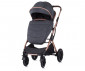 Комбинирана количка с обръщаща се седалка за новородени бебета и деца до 22кг Chipolino Зара 3в1, антрацит KKZA02201AN thumb 5
