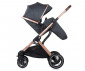Комбинирана количка с обръщаща се седалка за новородени бебета и деца до 22кг Chipolino Зара 3в1, антрацит KKZA02201AN thumb 8