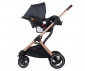 Комбинирана количка с обръщаща се седалка за новородени бебета и деца до 22кг Chipolino Зара 3в1, антрацит KKZA02201AN thumb 9