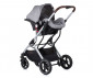 Комбинирана количка с обръщаща се седалка за новородени бебета и деца до 22кг Chipolino Зара 3в1, платина KKZA02202PL thumb 10