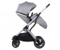 Комбинирана количка с обръщаща се седалка за новородени бебета и деца до 22кг Chipolino Зара 3в1, платина KKZA02202PL thumb 8