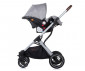 Комбинирана количка с обръщаща се седалка за новородени бебета и деца до 22кг Chipolino Зара 3в1, платина KKZA02202PL thumb 9