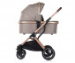 Комбинирана количка с обръщаща се седалка за новородени бебета и деца до 22кг Chipolino Зара 3в1, хумус KKZA02203HU thumb 3