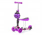 Тротинетка със седалка 3в1 Chipolino Киди Ево с дръжка, лила графити DSKIEH021PG thumb 4