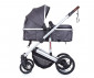 Комбинирана количка с обръщаща се седалка за новородени бебета и деца до 22кг Chipolino Енигма, антрацит KKEN02202AN thumb 3