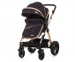 Комбинирана бебешка количка с обръщаща се седалка за деца до 22кг Chipolino Хавана, абанос KKHA02301EB thumb 4