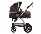 Комбинирана бебешка количка с обръщаща се седалка за деца до 22кг Chipolino Хавана, абанос KKHA02301EB thumb 9