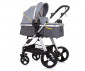 Комбинирана бебешка количка с обръщаща се седалка за деца до 22кг Chipolino Хавана, графит KKHA02302GT thumb 2