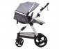 Комбинирана бебешка количка с обръщаща се седалка за деца до 22кг Chipolino Хавана, графит KKHA02302GT thumb 7