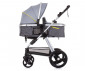 Комбинирана бебешка количка с обръщаща се седалка за деца до 22кг Chipolino Хавана, графит KKHA02302GT thumb 9