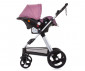 Комбинирана бебешка количка с обръщаща се седалка за деца до 22кг Chipolino Хавана, розова вода KKHA02305RW thumb 10