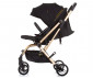 Сгъваема лятна бебешка количка за новородени с тегло до 22 кг. с обръщаща се седалка Chipolino Twister 360°, абанос LKTW02302EB thumb 4