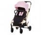Сгъваема лятна бебешка количка за новородени с тегло до 22 кг. с обръщаща се седалка Chipolino Twister 360°, розова вода LKTW02303RW thumb 2