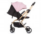 Сгъваема лятна бебешка количка за новородени с тегло до 22 кг. с обръщаща се седалка Chipolino Twister 360°, розова вода LKTW02303RW thumb 6