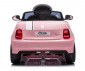 Акумулаторна кола с родителски контрол Chipolino FIAT 500, розова ELKFIAT23PI thumb 5