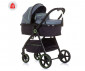 Комбинирана бебешка количка с обръщаща се седалка за деца до 22кг Chipolino Misty, графит KKMT02302GT thumb 2