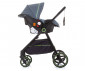 Комбинирана бебешка количка с обръщаща се седалка за деца до 22кг Chipolino Misty, графит KKMT02302GT thumb 8