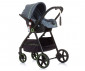 Комбинирана бебешка количка с обръщаща се седалка за деца до 22кг Chipolino Misty, графит KKMT02302GT thumb 9