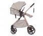 Комбинирана бебешка количка с обръщаща се седалка за деца до 22кг Chipolino Misty, пясък KKMT02303SA thumb 6