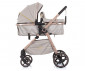 Комбинирана бебешка количка с обръщаща се седалка за деца до 22кг Chipolino Misty, пясък KKMT02303SA thumb 7