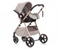 Комбинирана бебешка количка с обръщаща се седалка за деца до 22кг Chipolino Misty, пясък KKMT02303SA thumb 9