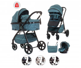 Комбинирана бебешка количка с обръщаща се седалка за деца до 22кг Chipolino Misty, асортимент KKMT023
