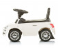Детска музикална количка за яздене и бутане с крачета Chipolino Фиат 500, бяла ROCFT0181WH thumb 3