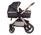 Комбинирана бебешка количка с обръщаща се седалка за деца до 22кг Chipolino Аспен, абанос KKAS02301EB thumb 3