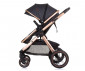 Комбинирана бебешка количка с обръщаща се седалка за деца до 22кг Chipolino Аспен, абанос KKAS02301EB thumb 8