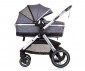 Комбинирана бебешка количка с обръщаща се седалка за деца до 22кг Chipolino Аспен, графит KKAS02302GT thumb 4