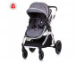Комбинирана бебешка количка с обръщаща се седалка за деца до 22кг Chipolino Аспен, графит KKAS02302GT thumb 5