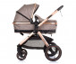 Комбинирана бебешка количка с обръщаща се седалка за деца до 22кг Chipolino Аспен, пясък KKAS02303SA thumb 4