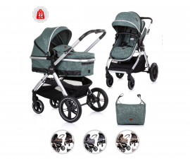 Комбинирана бебешка количка с обръщаща се седалка за деца до 22кг Chipolino Аспен, асортимент KKAS023