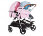 Комбинирана бебешка количка с обръщаща се седалка за близнаци до 22кг всяко Chipolino Дуо Смарт, роза/скай KBDS02305RS thumb 2