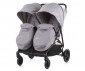 Комбинирана бебешка количка за близнаци до 15кг всяко Chipolino Top Stars, графит KBTP02302GT thumb 2