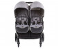 Комбинирана бебешка количка за близнаци до 15кг всяко Chipolino Top Stars, графит KBTP02302GT thumb 3