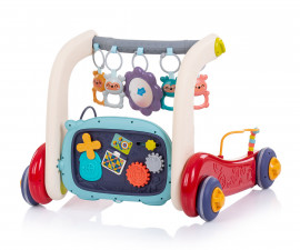 Бебешка музикална играчка-проходилка на колела за прохождане 3в1 Chipolino, Baby Fitness MIKBAFI023MC