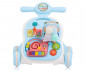 Бебешка музикална играчка-проходилка на колела за прохождане 3в1 Chipolino Мече, синя MIKBEA0231BL thumb 2