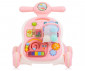 Бебешка музикална играчка-проходилка на колела за прохождане 3в1 Chipolino Мече, розова MIKBEA0232PI thumb 2