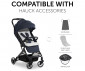 Сгъваема и преносима лятна бебешка количка за новородени с тегло до 25кг Hauck Travel N Care, тъмно синя 160169 thumb 11
