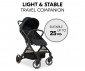Сгъваема и преносима лятна бебешка количка за новородени с тегло до 25кг Hauck Travel N Care Plus, черна 160183 thumb 5