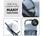 Сгъваема и преносима лятна бебешка количка за новородени с тегло до 25кг Hauck Travel N Care Plus, светло синя 160190 thumb 8