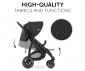Сгъваема и преносима лятна бебешка количка за новородени с тегло до 25кг Hauck Rapid 4D, черна 148952 thumb 6