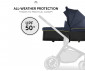 Комбинирана бебешка количка до 25 кг. Hauck Move so Simply Set, тъмно синя/неон 167175 thumb 7
