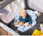 Преносима сгъваема кошара на 1 ниво за бебе за спане и игра Hauck Sleep N Play SQ, до 15кг, квадратна, сива, 87 х 87 см 606490 thumb 12