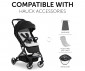 Сгъваема и преносима лятна бебешка количка за новородени с тегло до 25кг Hauck Travel N Care, черна 16014 thumb 11