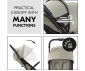 Сгъваема и преносима лятна бебешка количка за новородени с тегло до 25кг Hauck Travel N Care Plus, маслина 16020 thumb 7